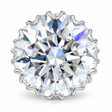 Gorgeous 29 Ct Certified Diamond Solitaire Cocktail Ring , FREE RESIZE picture