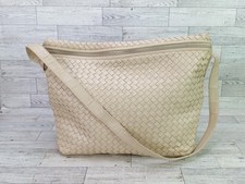 Vintage Meyers Ivory Woven Shoulder Bag Purse picture