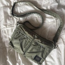 PORTER Yoshida TANKER Shoulder Bag Sagegreen Made in Japan Authentic picture