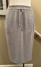 PrAna M Light Brown Draw Waist Jersey Pencil Skirt W Pockets picture