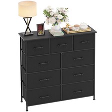 5-8-9-Drawer Fabric Dresser,Sturdy Storage Tower Dresser for Bedroom Metal Frame picture