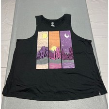 Torrid Happy Camper Black Canyon Scenery Graphic Tank Top Plus Size 3 3X 22-24 picture