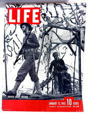 LIFE Magazine January 12 1942 Pacific Coast Defense WWII Soldiers Cover picture