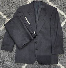 VTG Mani Suit Men's Fits Made in Italy Gray Luxury Size 41R Pants 34W X 40L picture