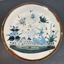Ken Edwards Tonala Mexico Wall Hanging Plate ~12 3/4