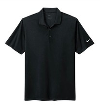 Nike Dri-FIT Solid Pique Modern Fit Golf Polo Black Sz Extra Large XL 746099-010 picture