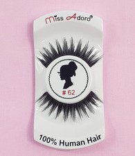 12 pack miss Adoro Human Hair Eyelashes Style #62 picture