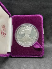 1989-S American Eagle Walking Liberty Silver Dollar Proof – OGP & COA picture