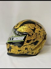 ICON Airform Esthetique Gold Full Face Motorcycle Helmet Size M 57-58cm  picture