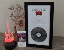 Rush Moving Pictures Signed CD Framed JSA COA Geddy Lee  picture