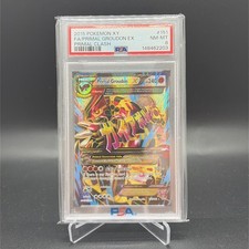 2015 POKEMON XY PRIMAL CLASH PRIMAL GROUDON EX #151/160 FULL ART HOLO PSA 8 picture