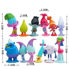 12 Dreamworks Trolls Action Figures Doll Playset Figurines Toy Cake Topper Decor picture