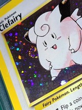✨️🌀✨️ 1st Year Galaxy Spiral Holo Base Set 2 Clefairy 006/130 ✨️ PSA 8 NM/MT picture
