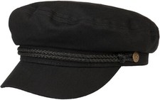 Brixton Hat Fiddler Cap Black  L ( 7.5) Men Women Classic Modern Hat Casual picture