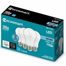 EcoSmart 100-Watt Equivalent A19 Medium Base Dimmable LED Light Bulb Daylight picture