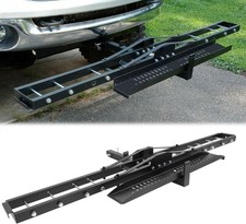 600LBS Steel Motorcycle Scooter Dirtbike Carrier Hauler Hitch Mount Rack Ramp an picture