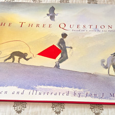 Leo Tolstoy The Three Questions Hardcover Illustrated Picture Book Ages 4-8 picture