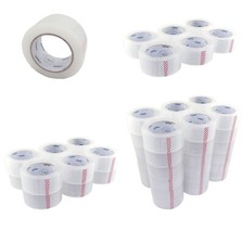 1-36 Rolls Clear Packing Tape Shipping Box Carton Sealing 2.2mil 2