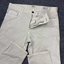 Faherty Pants Mens 33x32 Stone Comfort Twill 5-Pocket Slim Straight Chino Jean picture