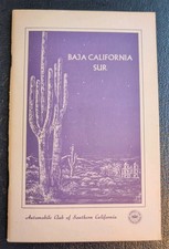 Vintage 1972 BAJA CALIFORNIA SUR, Auto Club of Southern SOCAL Guide picture
