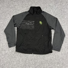 Baylor Bears Jacket Mens Medium Black NCAA Golf Full Zip Windbreaker BU PING picture