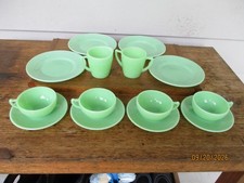 MCKEE LAUREL JADITE COMPLETE 14 PIECE CHILDS SET picture