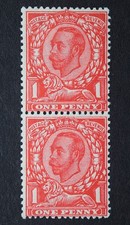 GB SG345a 1912 KGV 1d Scarlet Wmk Simple Cypher No Cross Crown Mint UMM, c.£175 picture
