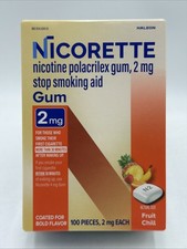 Nicorette Fruit Chill 2mg Gum - 100 Count picture