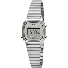 Casio Digital Stainless Steel Womens Watch LA670WA-7D Original New picture