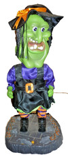 VTG 2002 Gemmy Big Head Animated Dancing Singing Witch I Want Candy Halloween 17 picture