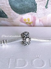 Authentic Pandora Her Majesty Clear Cz Spacer Charm With Gift Box picture