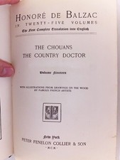 Honore de Balzac First Complete Translation In English The Chouans XIX picture