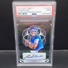 2024 Jaxson Dart Clear Autographs RC Auto Green /25 #CA-JD1 picture