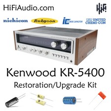 Kenwood KR-5400 rebuild restoration recap upgrade kit filter capacitor repair picture