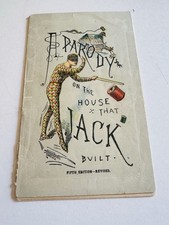 Antique Trade Card Book Cortelli Silk Thread Litho Factory House Jack Built VTC picture