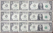 2021 $1 Note Lot (12). Complete Set from Districts A-L. picture