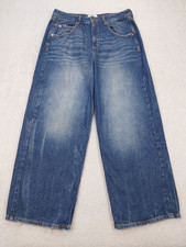 BDG Urban Outfitters Wide Leg 100% Cotton Denim Jeans Women's 31W Actual 33x29 picture