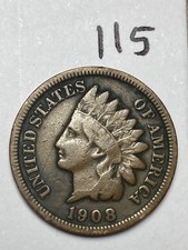 1908-S INDIAN CENT, #115 picture