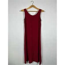 H&M Semi-Sheer Maxi Slip Dress Size M Red VTG 90s Clean Girl Valentines Day Chic picture