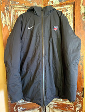 Nike Mens L Black NFL Team Issue Down Hooded Parka Jacket DC3054-010 Rare picture