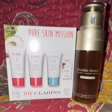 Clarins Lot My Clarins Set and Tester Bottle Not Used Clarins Double Serum light picture