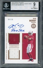 2019 Panini Encased Kyler Murray Rookie Card RC Patch Auto /50 RED SEA BGS 9 picture