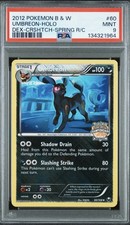 2012 POKEMON BLACK & WHITE DARK EXPLORERS #60 UMBREON-HOLO PSA 9 picture