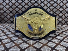 Blood Sweet Peoples Champion Respect Title Belt 4mm with 3D Bull picture
