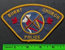 Vintage Burnt Church Police Patch picture