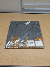 Whataburger Mens Graphic T-Shirt Large Gray Orange Flying W Logo NEW (C4) picture