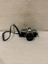 Olympus OM-1 SLR 35mm Film Camera zukio 50mm 1.8 auto winder TESTED picture