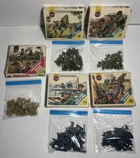 Vintage 1970’s Airfix W.W.II HO/OO Soldier Model Lot U.S. German Japanese 200 + picture