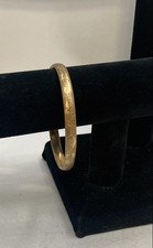 Vintage Gold Filled Floral Engraved Bangle Bracelet 7.5