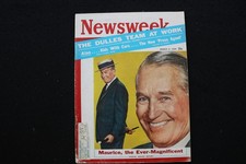 1959 MARCH 2 NEWSWEEK MAGAZINE - MAURICE CHEVALIER COVER - NW 192 picture